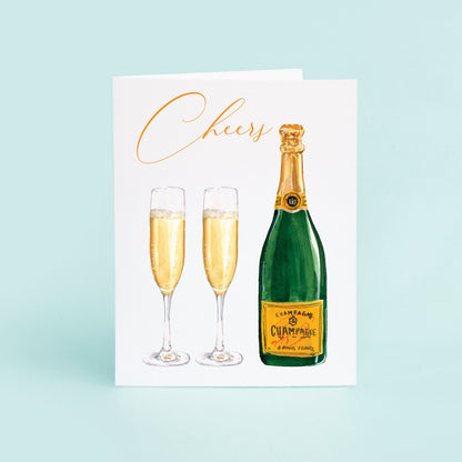 Champagne Bottle and glasses
