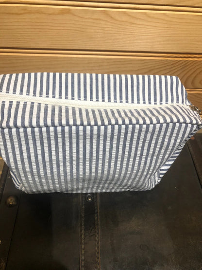 Seersucker Makeup Bags